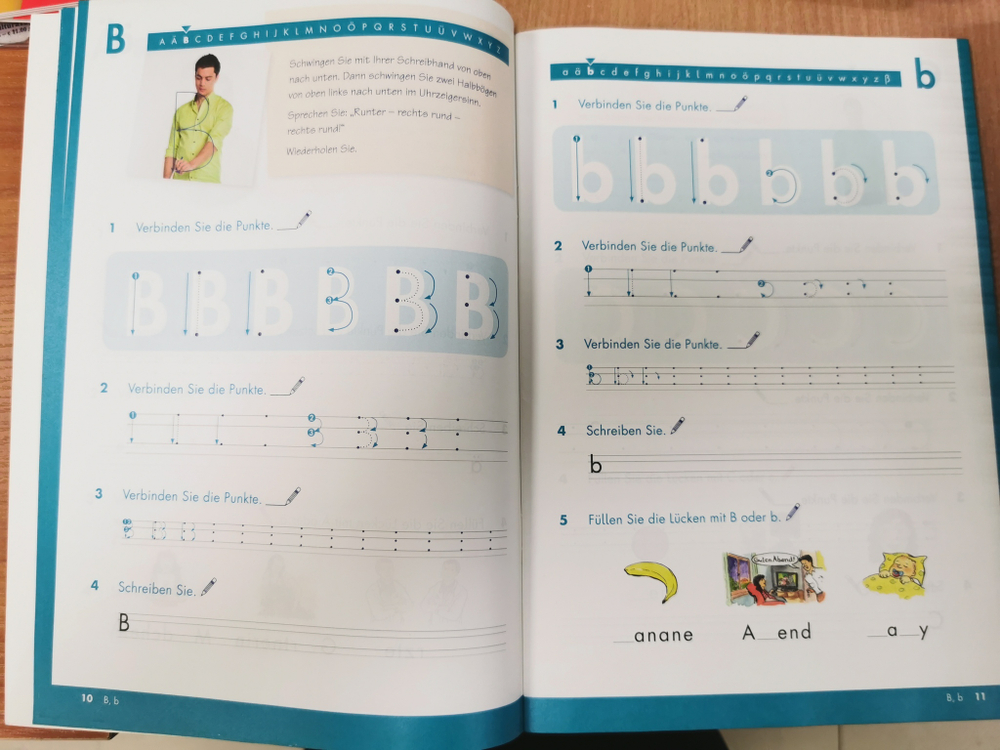 Erste Hilfe Deutsch – Alphabetisierung fur Erwachsene- Schwungübungen