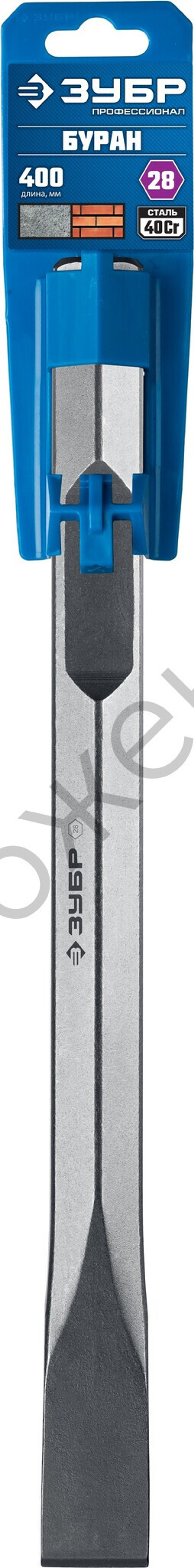 ЗУБР БУРАН HEX 28 Зубило плоское 35 х 400 мм