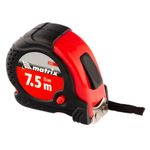 Рулетка Status magnet fixation, 7,5 м х 25 мм, обрезиненный корпус, зацеп с магнитом// Matrix 31031