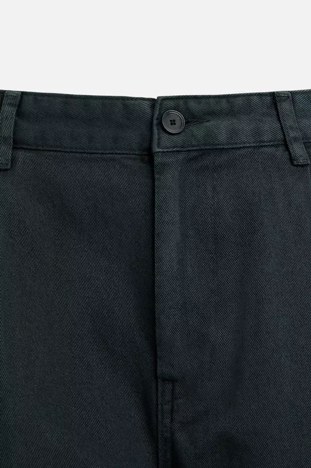 ZARA БРЮКИ REGULAR FIT СО СКЛАДКАМИ, СИНИЙ