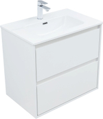 Тумба с раковиной Aquanet Милан 336368/284027 70 белый глянец