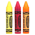 Lip Smacker, Crayola, бальзам для губ, разнообразная упаковка, 3 шт., 4 г (0,14 унции)
