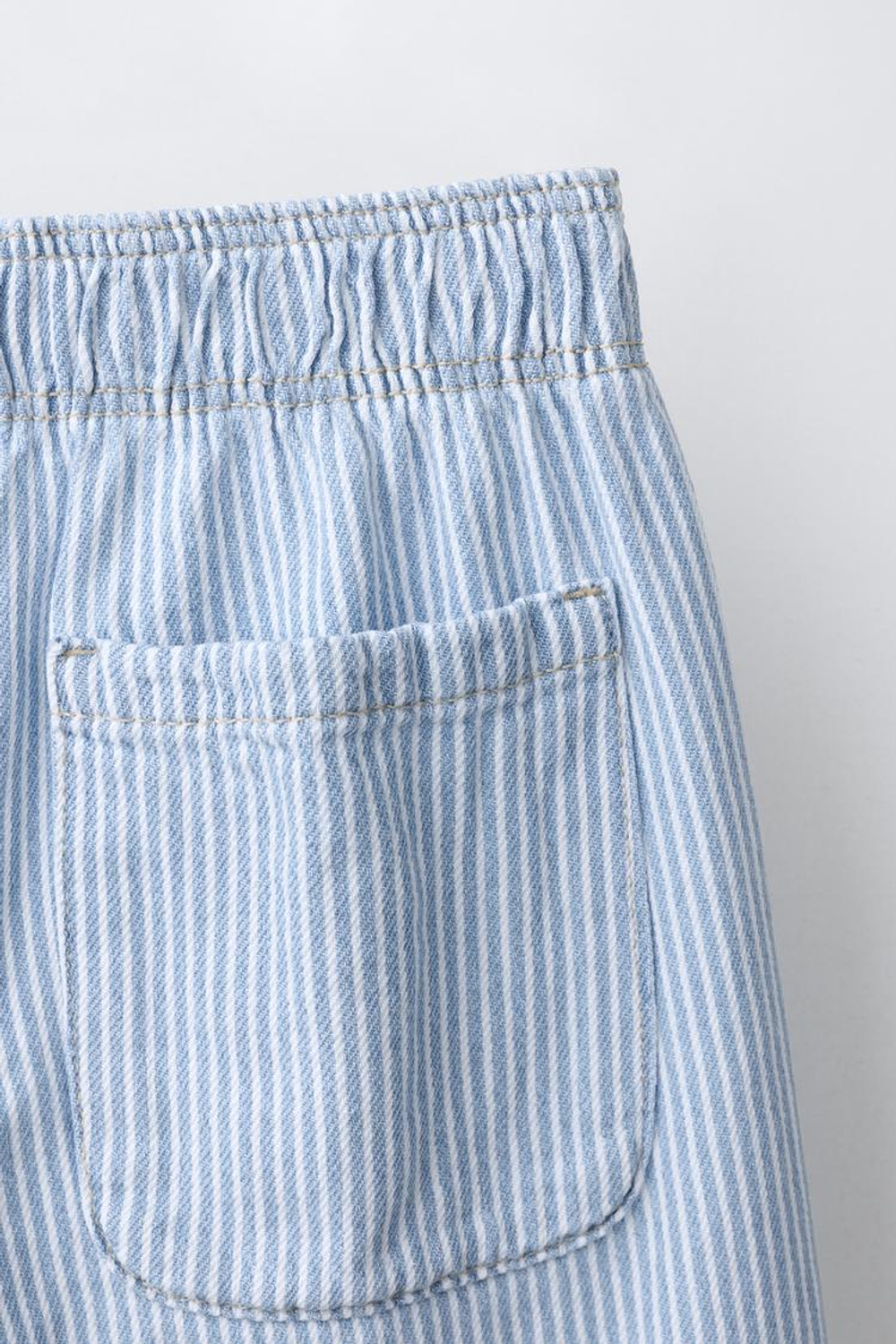 ZARA БРЮКИ BARREL В ПОЛОСКУ, РАЗНОЦВЕТНЫЙ