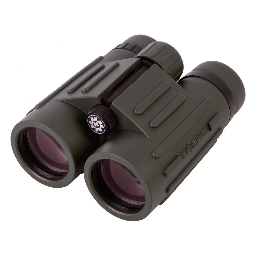 Бинокль Konus Emperor 10x42 WA Green — металлический корпус с резиновым покрытием