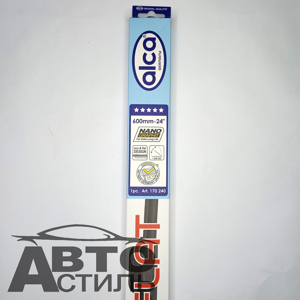 Щетка дворника бескаркасная 600мм  АЛКА U-FLAT 170240