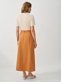 Юбка миди хлопковая "Терракот" женская