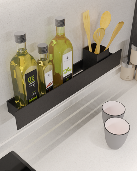 Полка-органайзер с двумя секциями Loco 60 (черный)