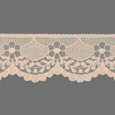 Кружево капрон. ш.4см. АА360 персиковый