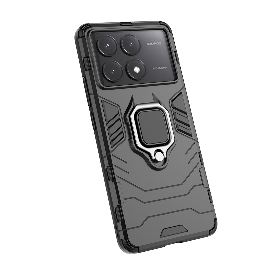 Противоударный чехол с кольцом Panther Case для Poco X6 Pro