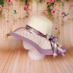 Шляпа женская с широкими полями «TiraMiSu- Ассоль», микс 6 цветов, р58, ширина полей 10 см