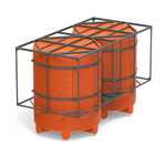 Емкости в кассетах для перевозки воды и жидких удобрений, КАС Полимер-Групп V 6000 КАС двойная 12000 л. вертикальная (3930x1980x2474см;оранжевый) - арт.559080