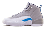 Jordan Air Jordan 12 Retro Grey University Blue high-top Retro Basketball shoes GS Gray White Blue