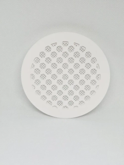 Решетка вентиляции с фланцем D90 мм (пластиковая с сеткой)