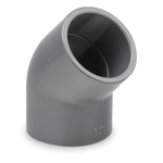 Отвод (Угольник) 45° ПВХ (НПВХ) под клей (Ру10-16), HIDROTEN, Испания