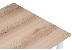 Стол Лота Лофт 120х74х75 25 мм дуб делано светлый / матовый белый