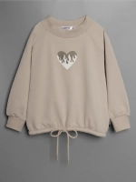 Свитшот для девочки осенний с завязками