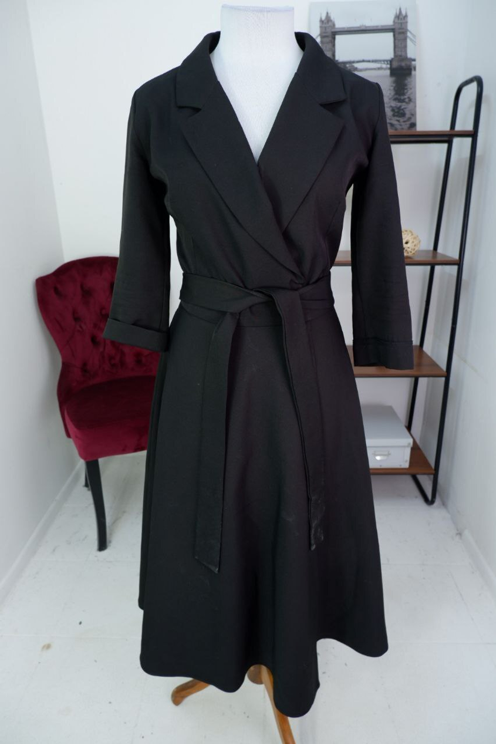 Платье черное строгое 46 размер