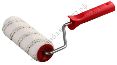 ЗУБР МИКРОТЕКС 48 мм, 250 мм, ворс 9 мм, микроволокно, Малярный валик с ручкой, ЭКСПЕРТ (03541-25)