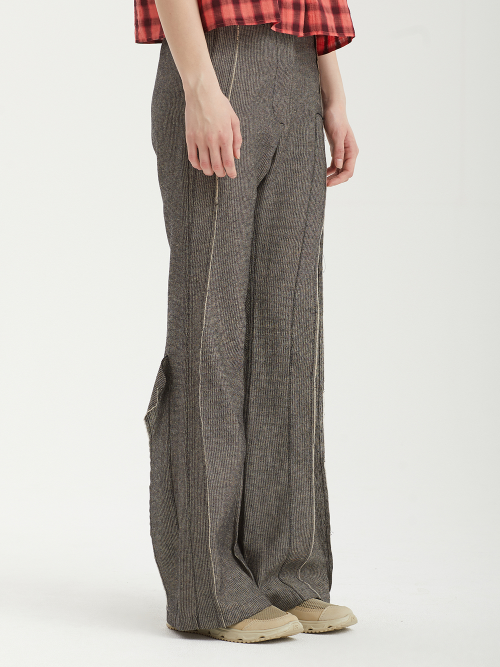 Женские Брюки Linen Panelled Raw-cut