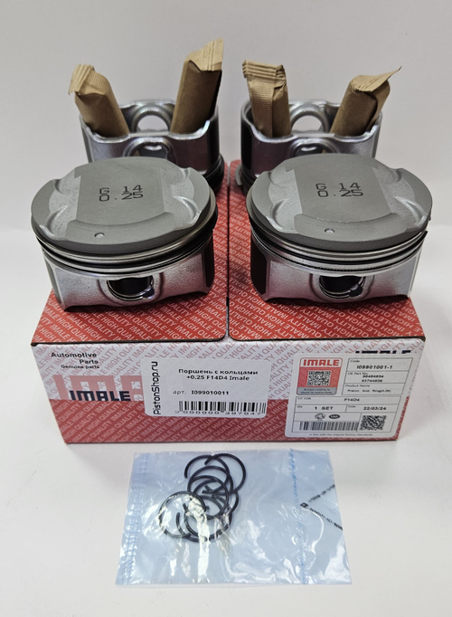 Поршни с кольцами +0.25 F14D4 IMALE
