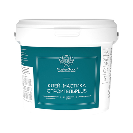 Клей-мастика MasterGood СтроительPlus, универсальный, кремовый, 5 кг