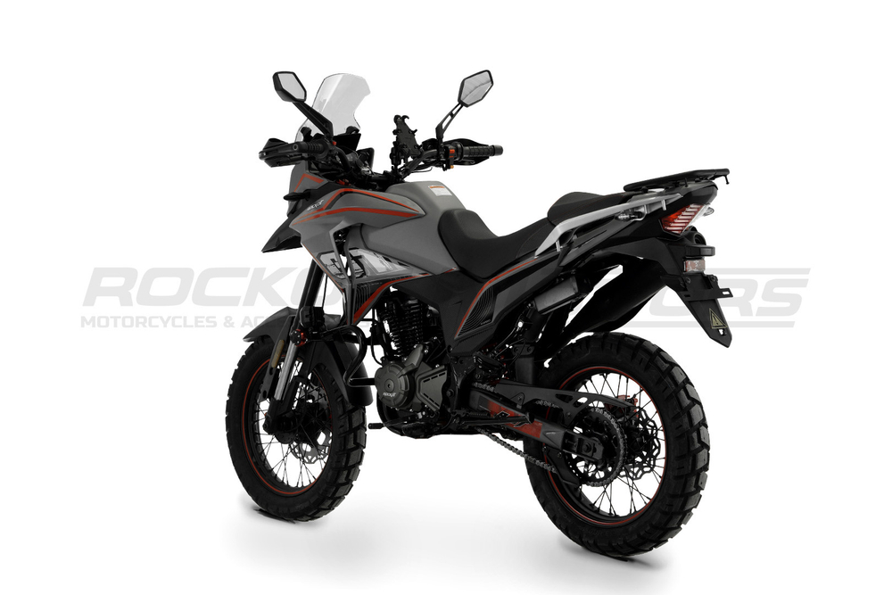 Мотоцикл турэндуро ROCKOT DAKAR (серый/красный)