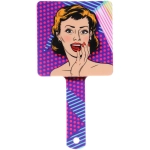 Зеркало косметическое «ИМАНИ - ГЛАМ», микс 4 дизайна, 23,4*12см (PVC подвес)