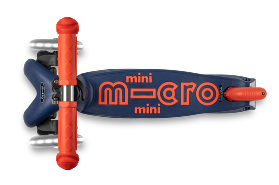 Самокат Mini Micro Deluxe LED Темно-синий