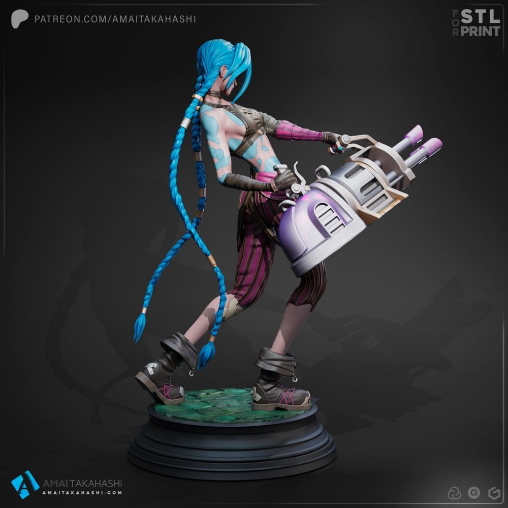 Фигуркаел Джинкс Лига легенд Jinx League of Legends