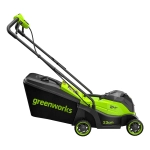 Газонокосилка аккумуляторная Greenworks GD24LM331 24В (1 x 4 Ач, ЗУ) нож 33 см, 2520607UB