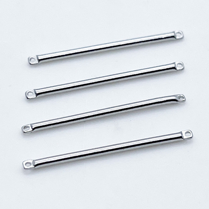 Коннектор Палочка, цвет серебро, размер 30*1,5 мм, цена за 1 шт