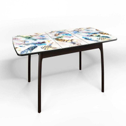 Стол СМ-306 Флорида опора массив изогнутая венге