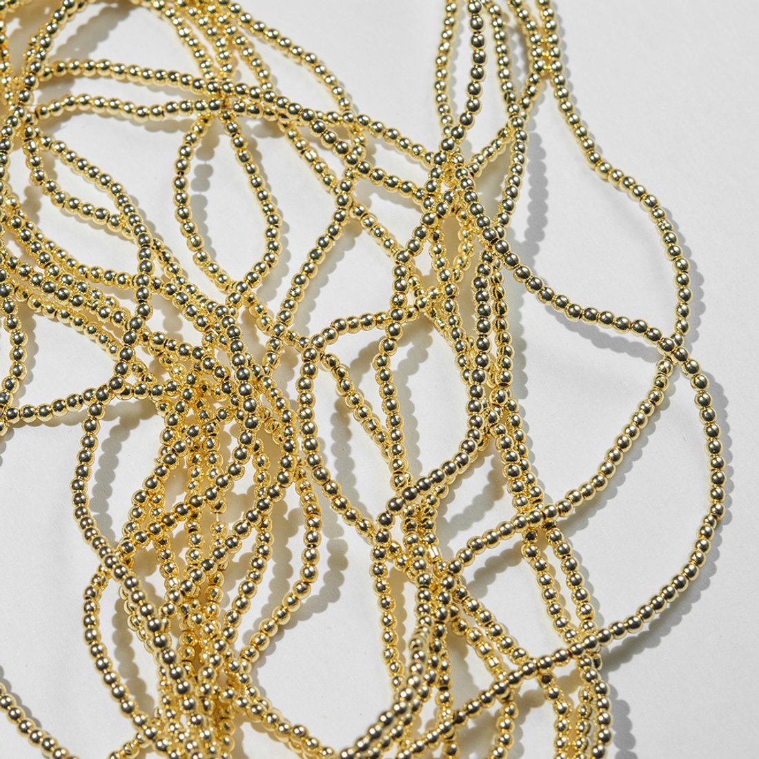 Гематин (гематит), оттенок "Светлое золото", шар (разделитель) 2,4мм