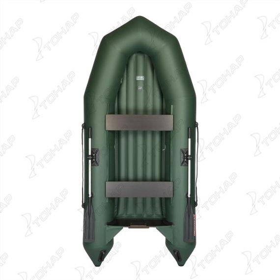 Лодка Тонар Капитан A310 (надувное дно) зеленый
