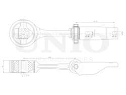 Опора двигателя задняя UNIO RMP-15047