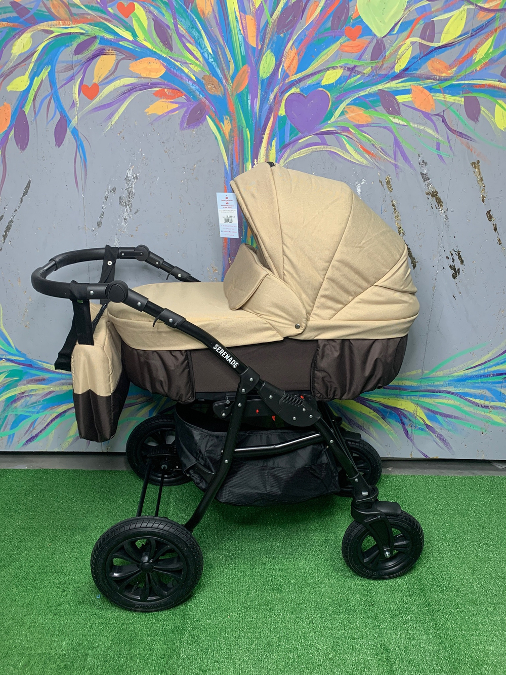 Коляска SERENADE 20 2в1 (Smile Line) (Se 28 (коричневый+бежевый))