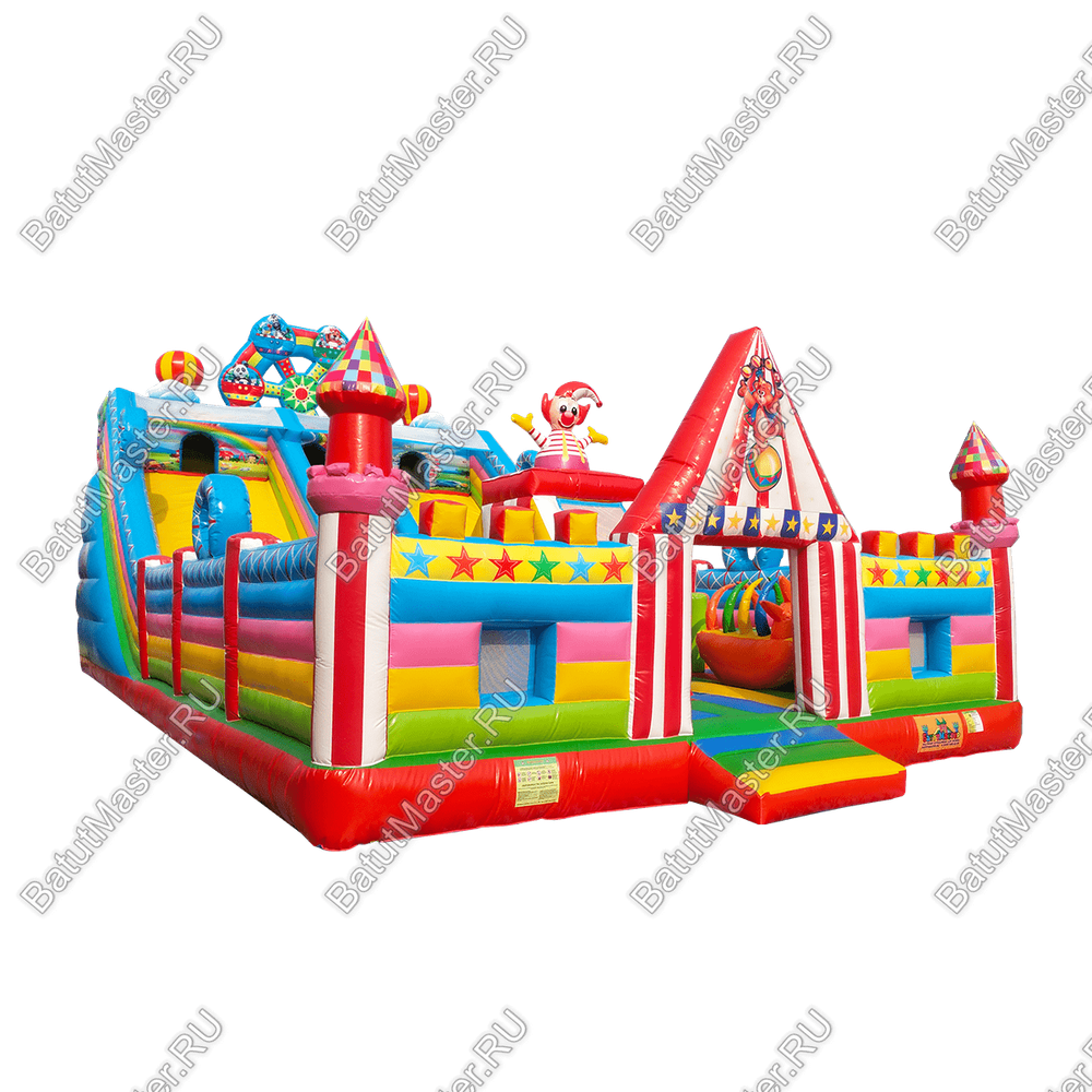 Коммерческий надувной батут "Парк развлечений" 15*8*8 м