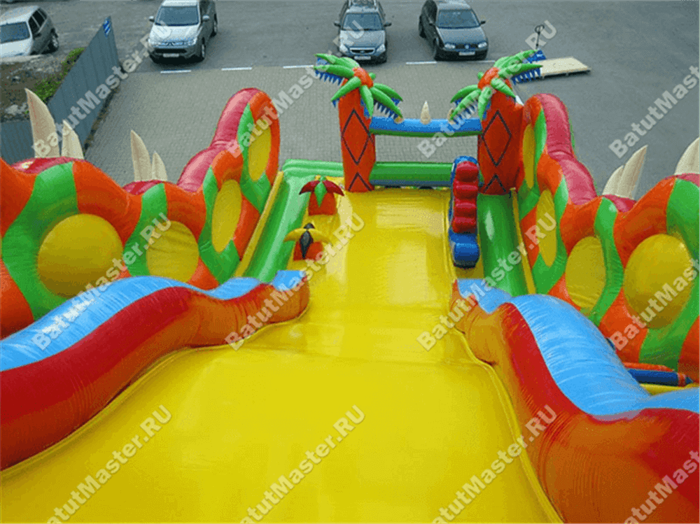 Батут-горка "Дракон 2", 18*8*13 м