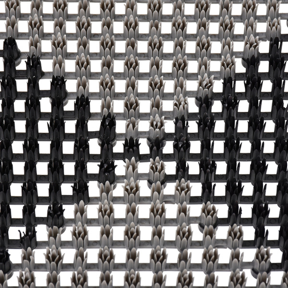 Коврик травка 42*56см черно-серый VORTEX