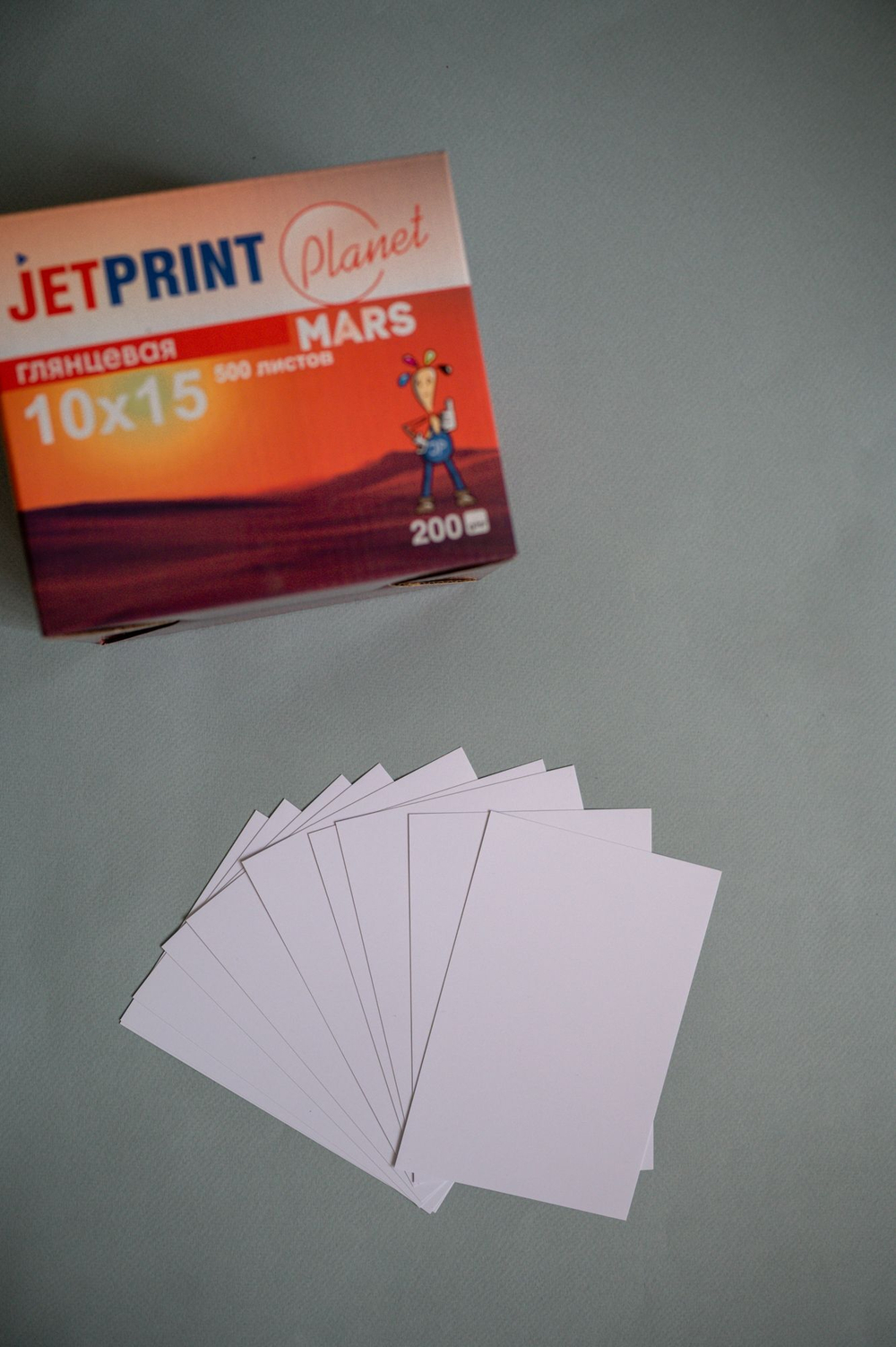 Фотобумага ГЛЯНЦЕВАЯ 10х15 500л 200 г/м2 JetPrint для струйной печати фото