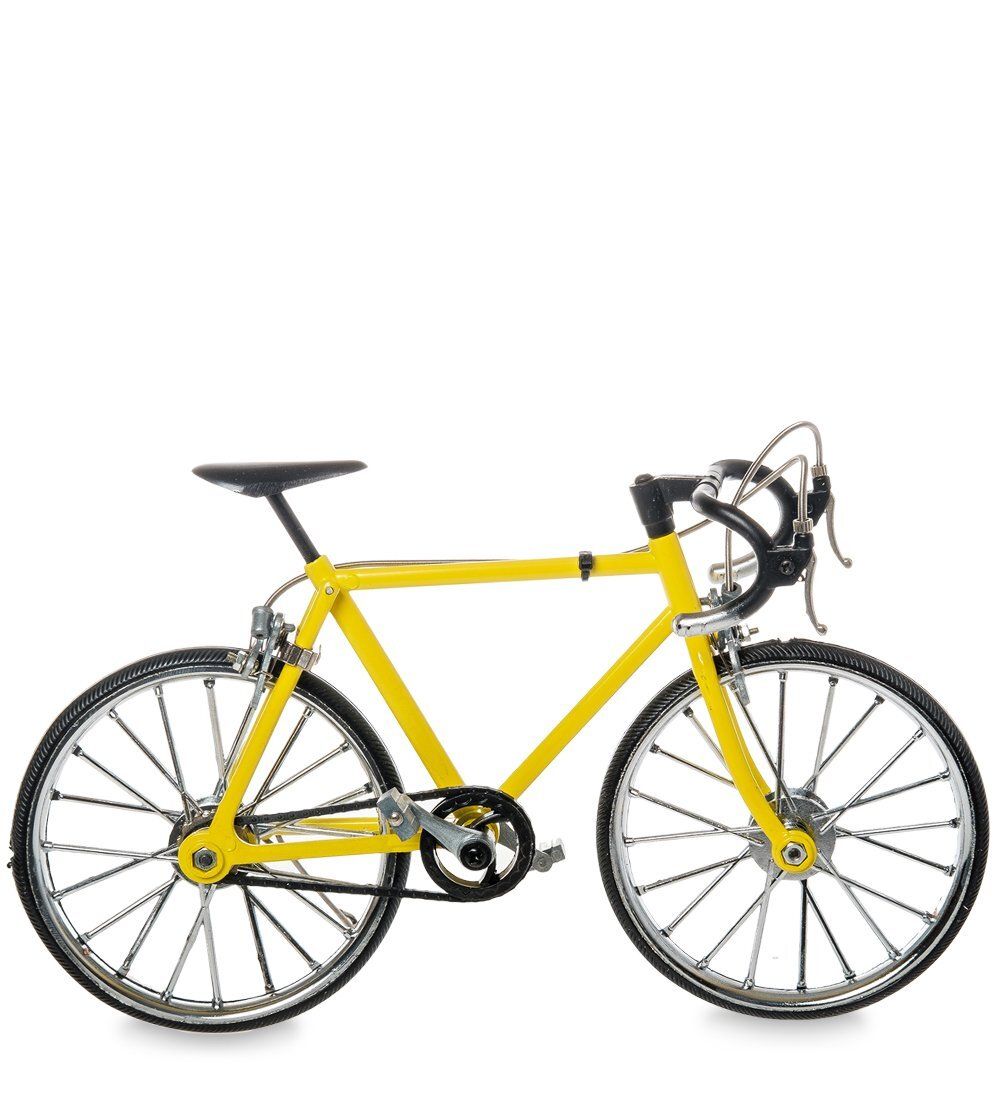 VL-19/3 Фигурка-модель 1:10 Велосипед гоночный «Roadbike» желтый