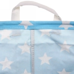 Корзина для хранения круглая Звезды 45*35 см голубой