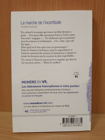 Mondes en VF - La marche de l'incertitude - Niv. B1 - Livre 