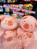 Мягкая игрушка подушка Pudding Пудинг Капибара 6 шт
