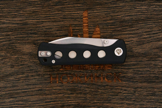 Нож складной QSP Canary Folder, клинок 72мм, сталь Sandvik 14C28N, рукоять G10 чёрный