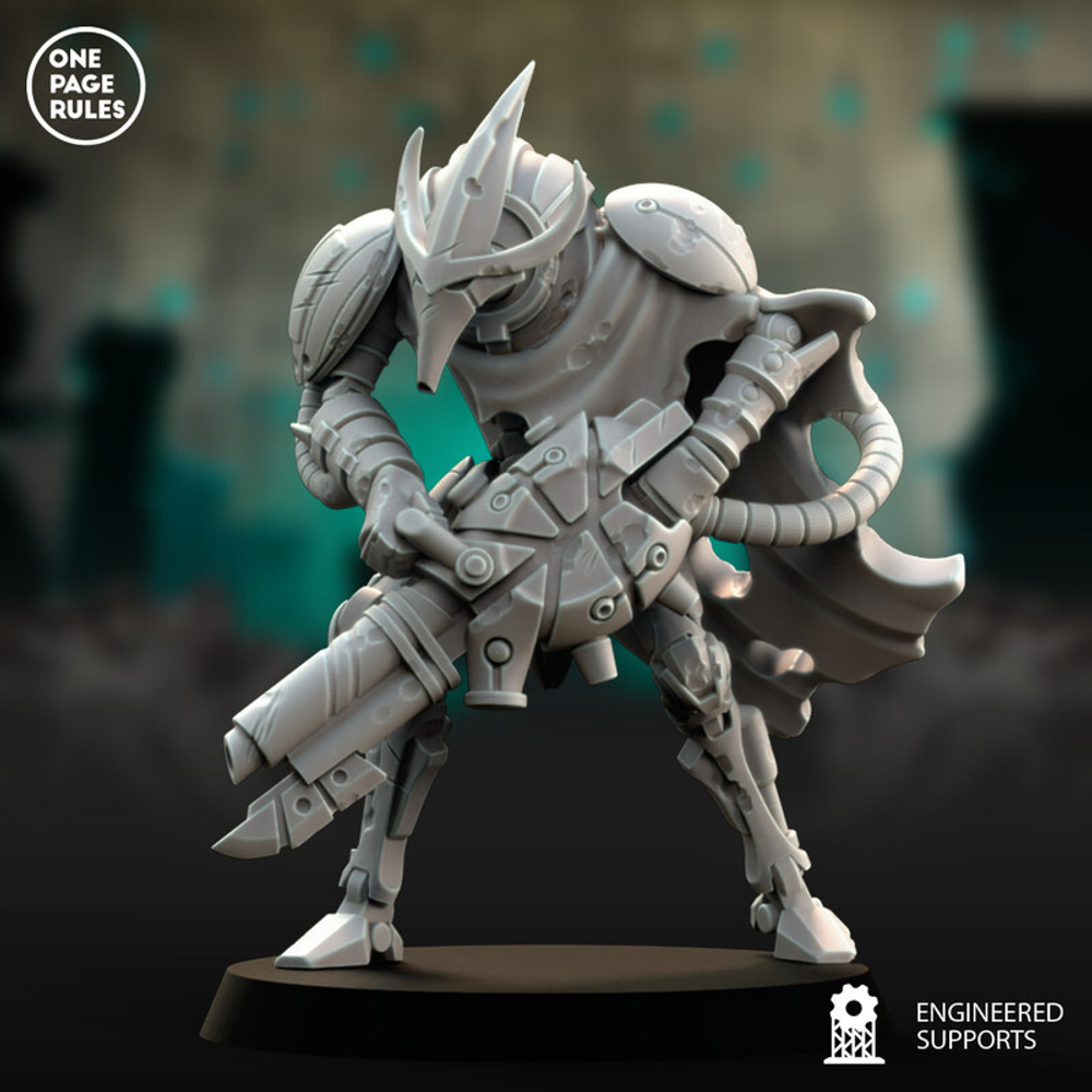 Xenos Armies Necrons Necrons Warriors миниатюра для dnd, днд, pathfinder, фентези, Настольная игра, НРИ, Варгейм, РПГ
