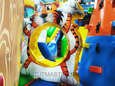 Коммерческий батут "Тигриная страна 2", 8*4*5 м, PR-11890
