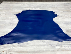 Quentin Metal Blue (0,9-1,1 мм), цв. Синий, натуральная кожа козы