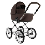 Детская коляска Roan Bass Next Classic d14 2.0 2 в 1 BSNC/93/2 Turkish Coffe/Black/руч.Cappuccino