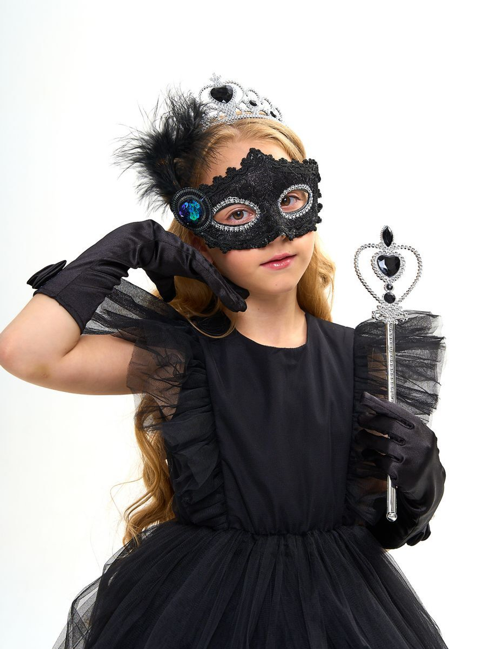 Аксессуары  с перчатками к платью Уэнсдэй  на Хэллоуин